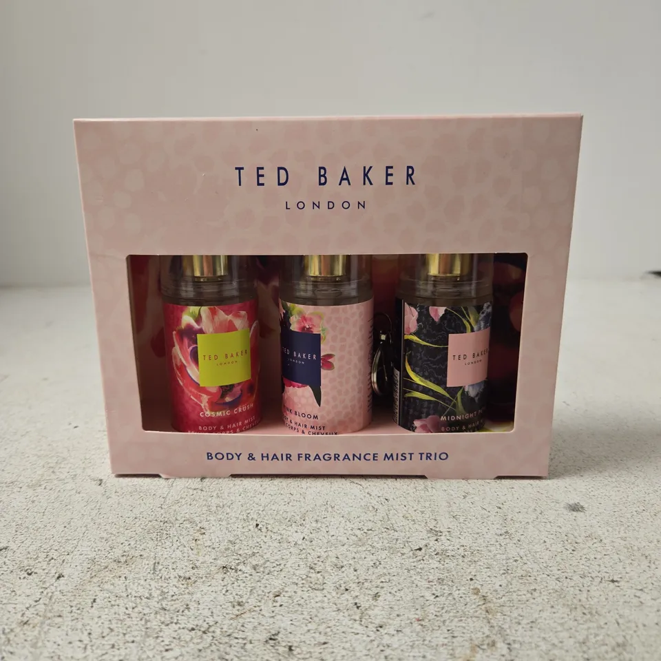 TED BAKER LONDON BODY & HAIR FRAGRANCE MIST TRIO