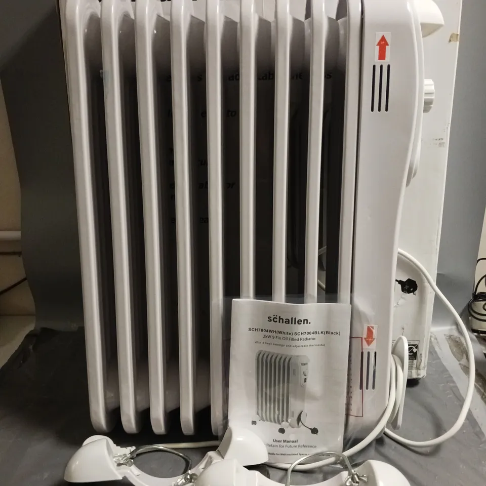 SCHALLEN 2KW WHITE OIL FILLED RADIATOR 