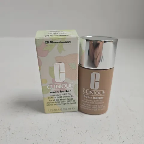 CLINIQUE EVEN BETTER MAKEUP SPF 15 FOUNDATION CN40 CREAM CHAMOIS β 30 ML β BOXED