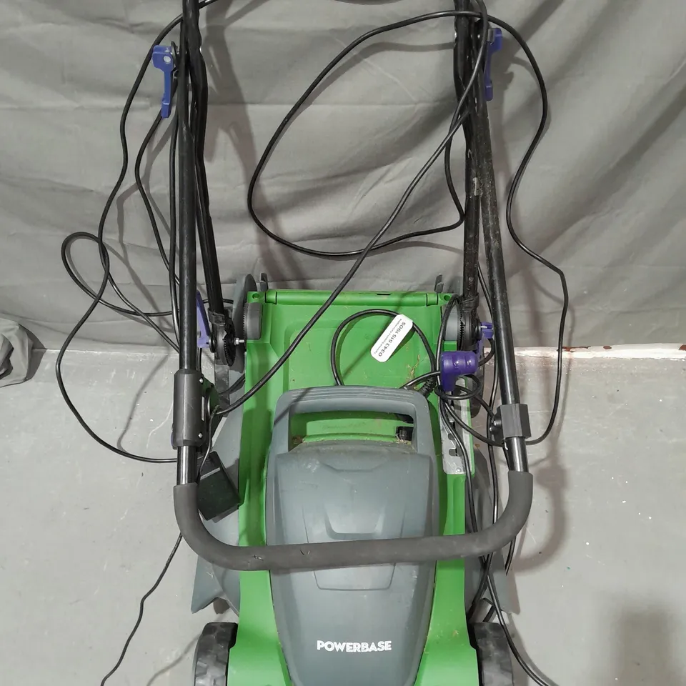 POWERBASE ELECTRIC ROTARY LAWNMOWER - COLLECTION ONLY