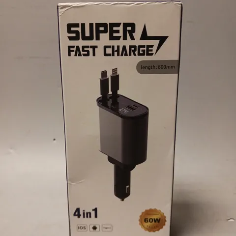 BOXED SUPER FAST CHARGE 4 IN 1