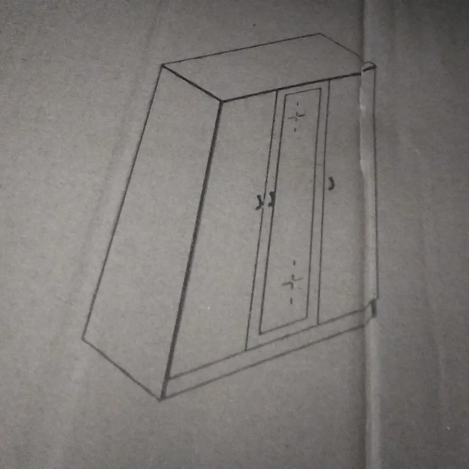 BOXED CHILTON TRIPLE WARDROBE BOX - WHITE GLOSS (BOX 3 OF 3 ONLY)