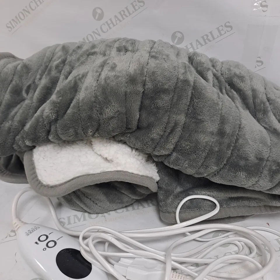 BOXED COZEE HOME OVERSIZED WRAP HEATED BLANKET