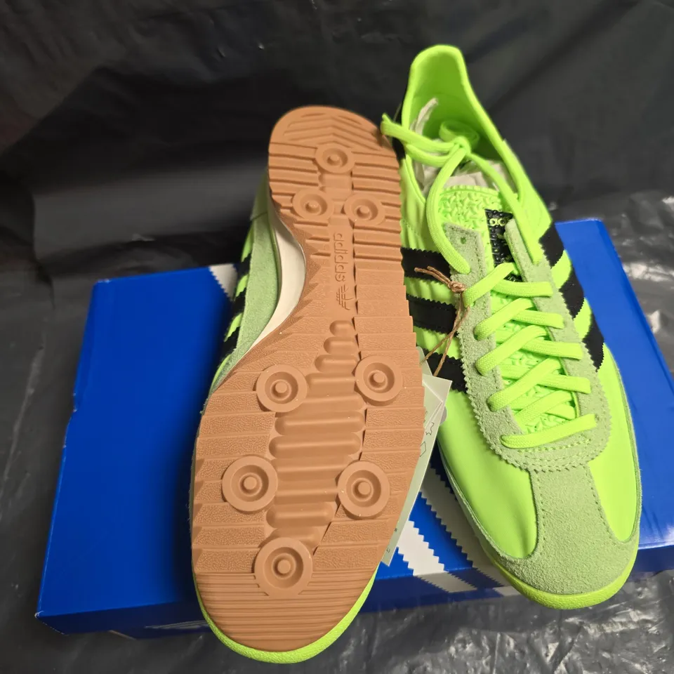 ADIDAS SL72 OG W WOMEN'S SNEAKERS – NEON LIME/BLACK – UK 6.5 (US 8)