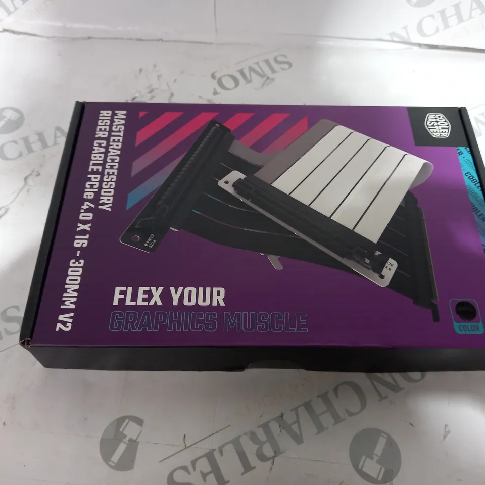 SEALED COOLER MASTER MASTERACCESSORY BLACK 300MM V2 PCIE 4.0 RISER CABLE