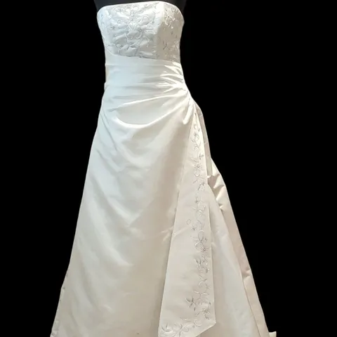BERKETEX BRIDE 4365M WEDDING DRESS, WHITE - SIZE 12