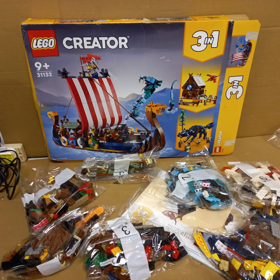 LEGO CREATOR VIKING SHIP AND THE MIDGARD SERPENT (31132)