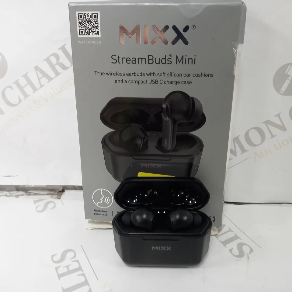 BOXED MIXX STREAMBUDS MINI TRUE WIRELESS EARBUDS