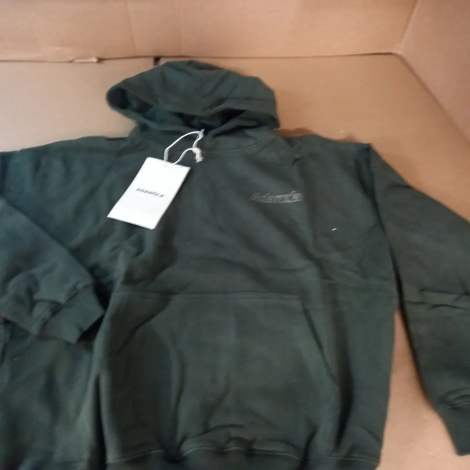 ADANOLA MOVEMENT OVERSIZED HOODIE IN DARK OLIVE - S
