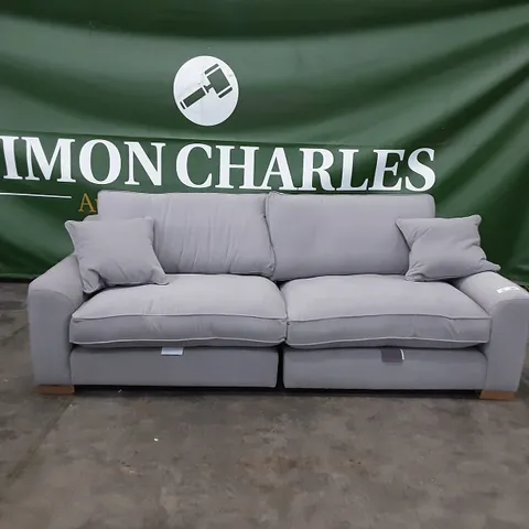 QUALITY BRITISH MANUFACTURED DESIGNER THE LOUNGE CO. ISOBEL 4 SEATER EAR228 EARL GREY