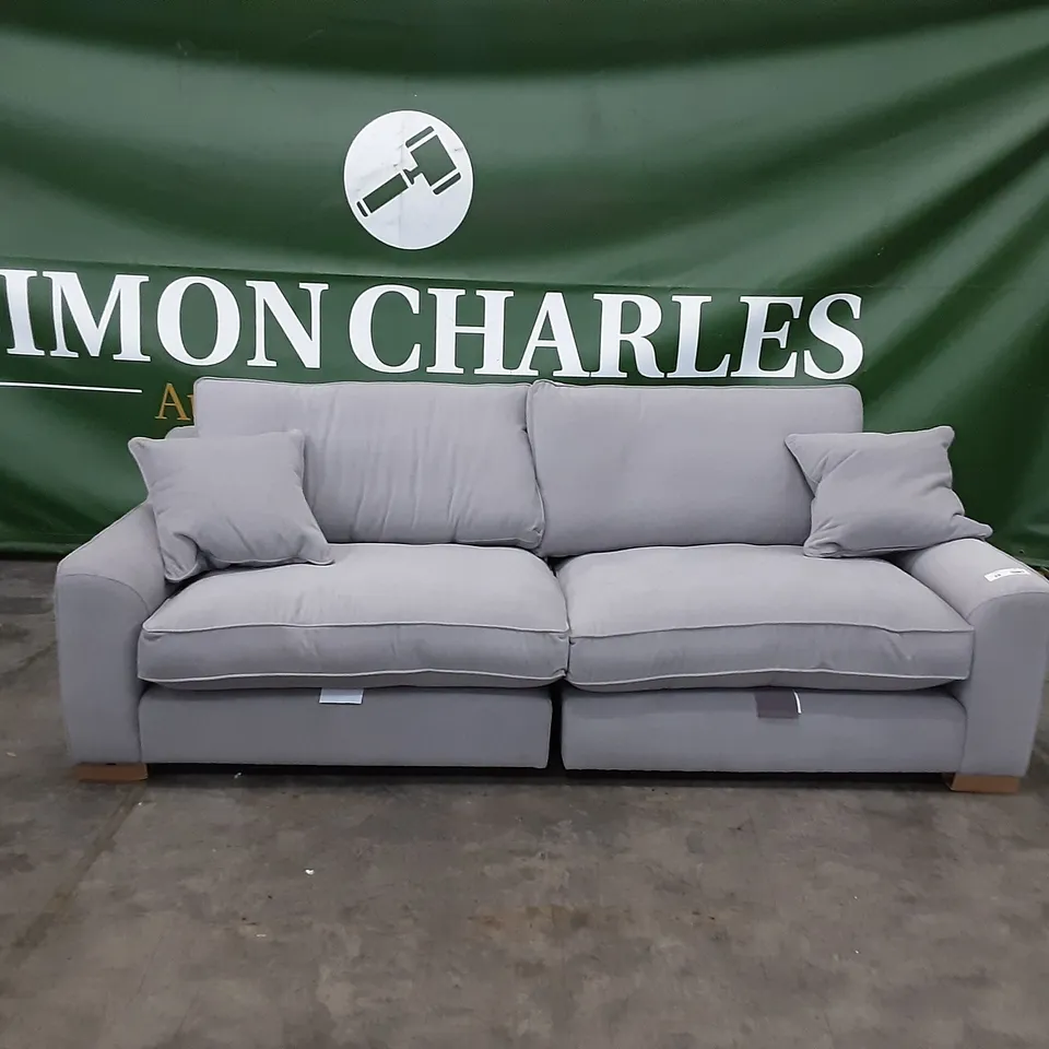 QUALITY BRITISH MANUFACTURED DESIGNER THE LOUNGE CO. ISOBEL 4 SEATER EAR228 EARL GREY