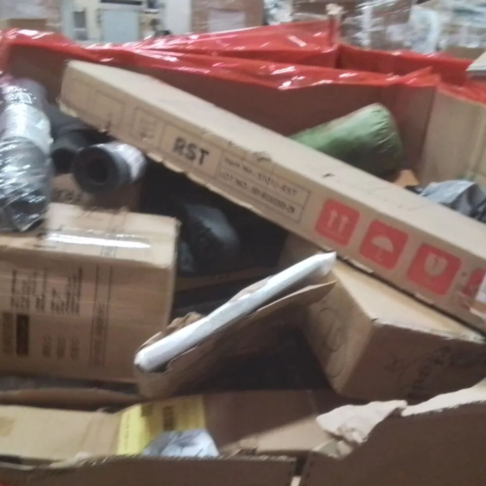 PALLET OF ASSORTED HOUSEHOLD GOODS AND PRODUCTS TO INCLUDE;MACERATOR PUMP,SPOT CLEANER,DOOR MAT