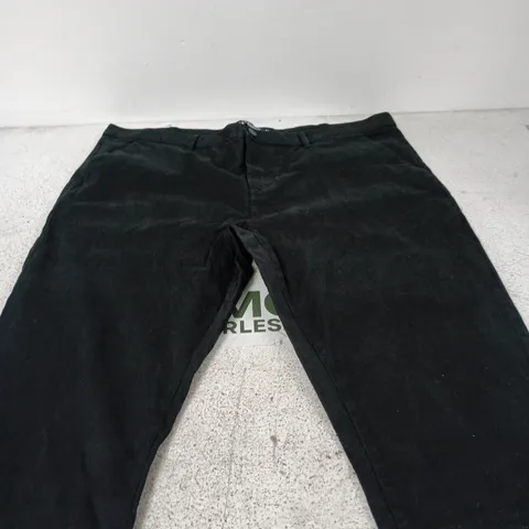 BADRHINO ESSENTIAL CHINO TROUSERS - BLACK SIZE 44