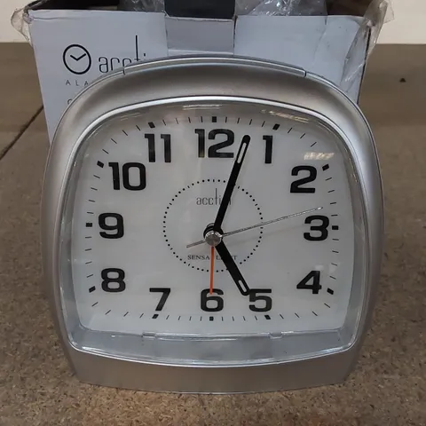 BOXED ACCTIM ANALOGUE QUARTZ ALARM TABLETOP CLOCK (1 BOX)