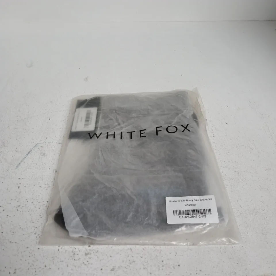 WHITE FOX STUDIO 17 LILA BOOTY BIKE SHORTS XS CHARCOAL