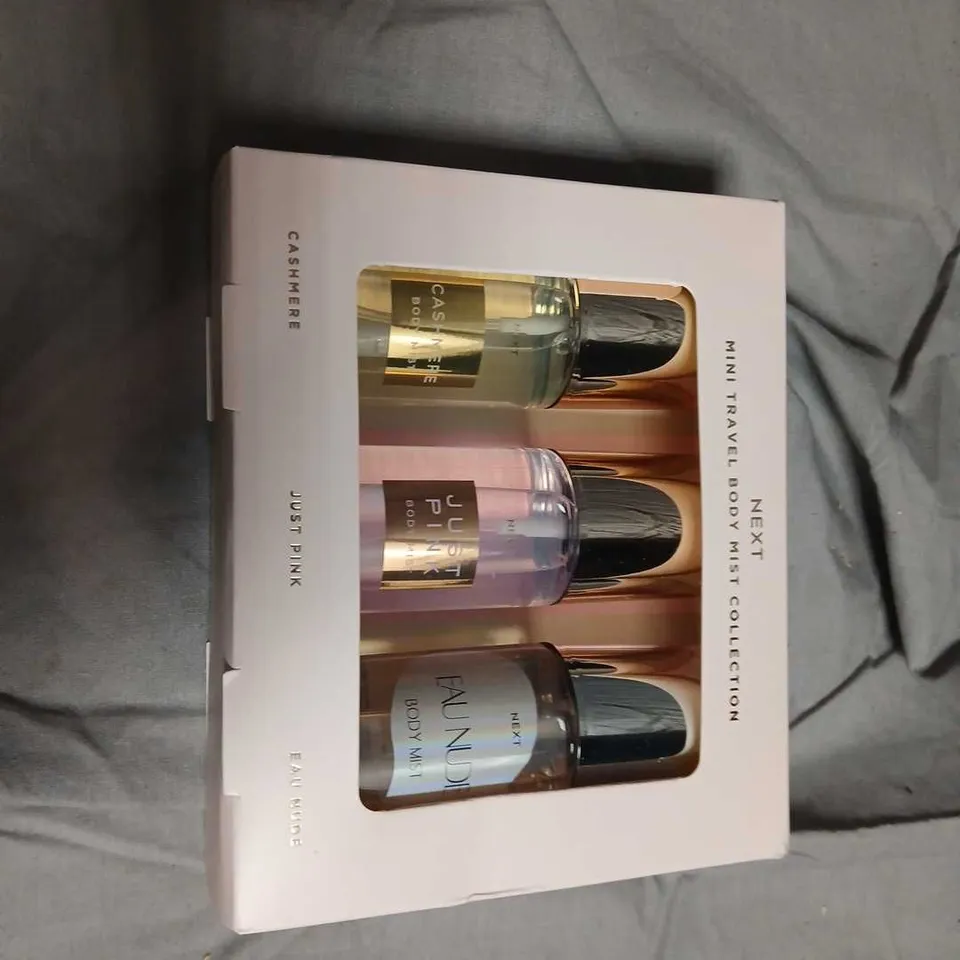 NEXT MINI TRAVEL BODY MIST COLLECTION – 3 X 75ML (CASHMERE, JUST PINK, AND EAU NUDE )