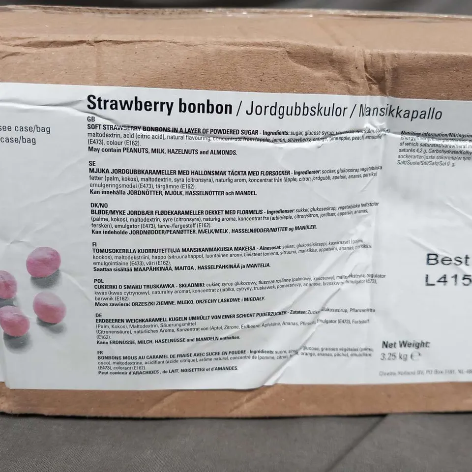 APPROXIMATELY 3.25KG OF STRAWBERRY BONBONS 