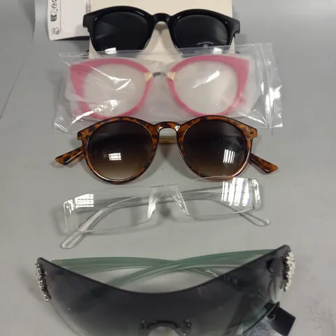 BOX OF APPROXIMATELY 15 ASSORTED GLASSES TO INCLUDE COMMITED, LONDON MOLE, GLASSES DIRECT ETC