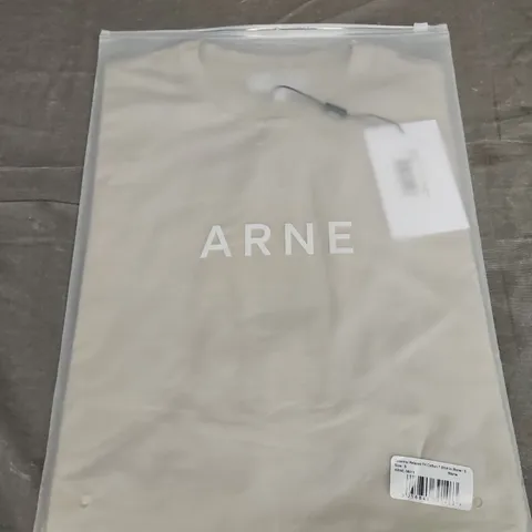 BAGGED ARNE ESSENTIAL RELAXED FIT COTTON T-SHIRT - SMALL