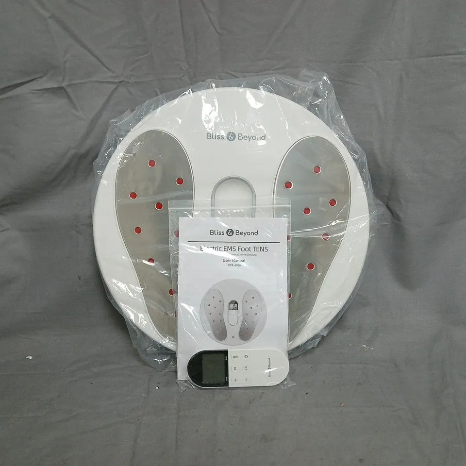 BOXED BLISS & BEYOND ELECTRIC EMS FOOT TENS – TRANSCUTANEOUS ELECTRICAL NERVE STIMULATOR KTR-4026