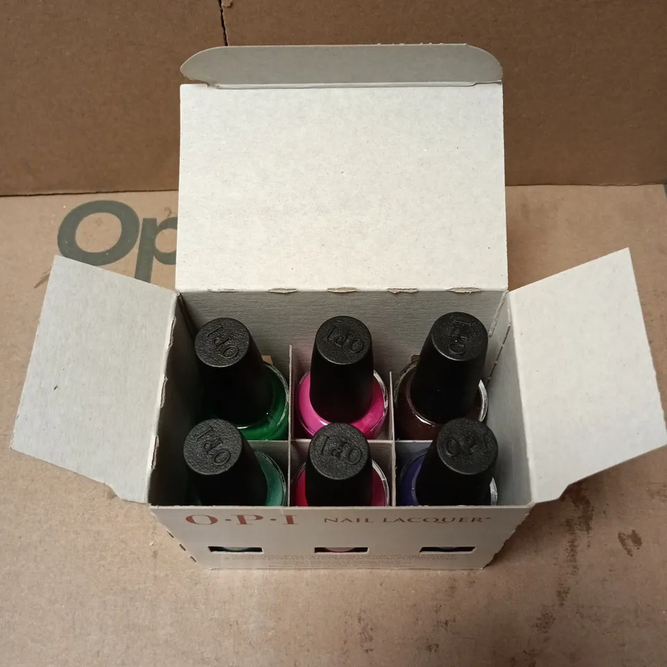 OPI NAIL LACQUER SIX-BOTTLE MINI SET - ASSORTED COLOURS