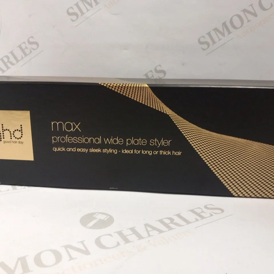 BOXED GHD MAX PROFESSIONAL WIDE PLATE STYLER