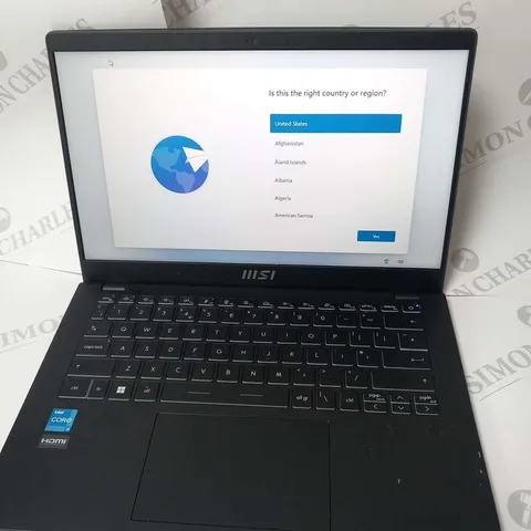 MSI I3-1215U 8GB RAM 512GB SSD LAPTOP