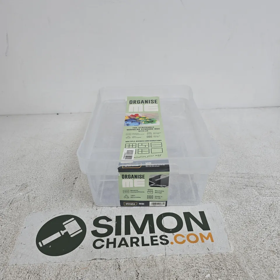 ORGANISE ME THE STACKABLE MODULAR STORAGE BOX WITH LID