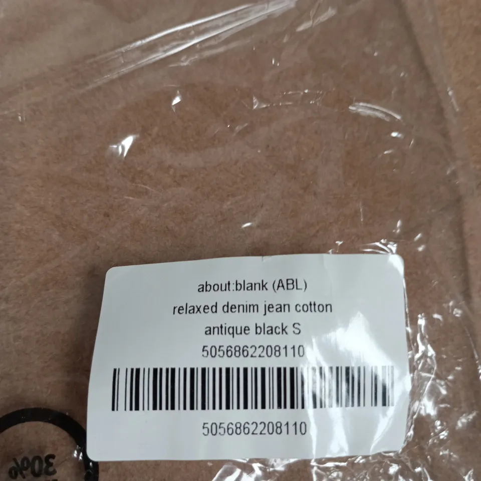 ABOUT:BLANK (ABL) RELAXED DENIM JEANS – ANTIQUE BLACK, SIZE S