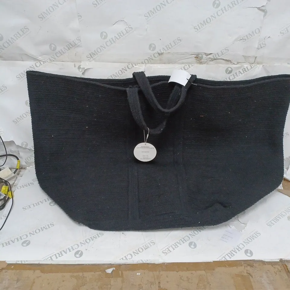 KELLY HOPPEN COTTON BRAIDED OVERSIZED STORAGE BAG 