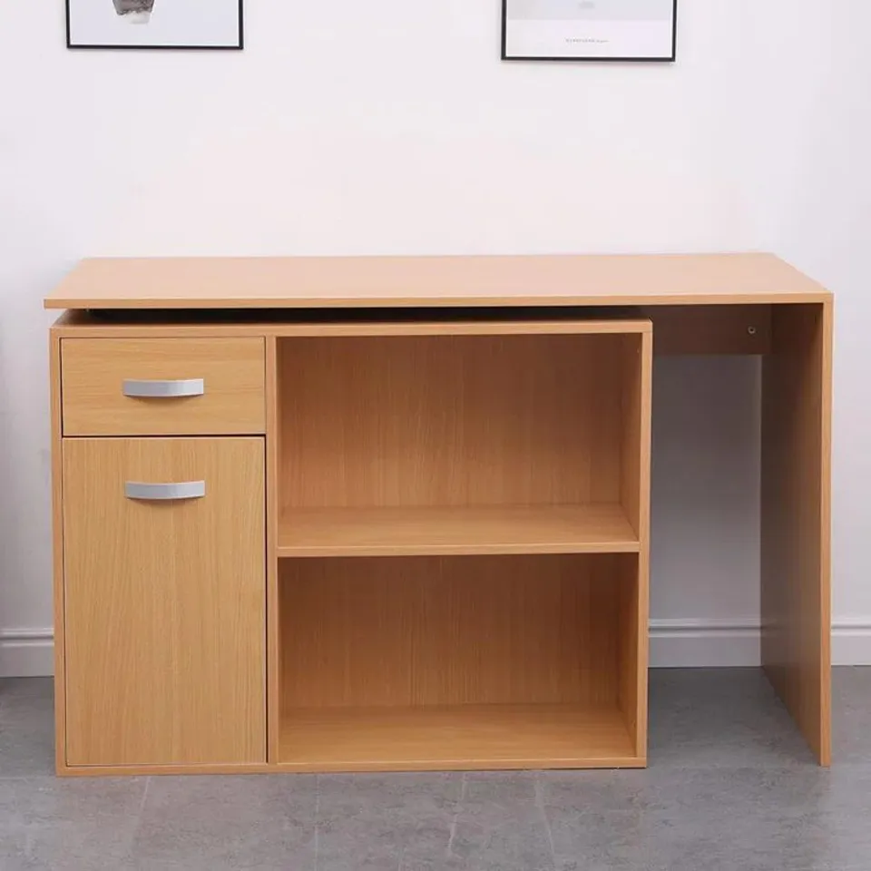 BOXED KAYVIN 120CM L-SHAPE WRITING DESK (2 BOXES)