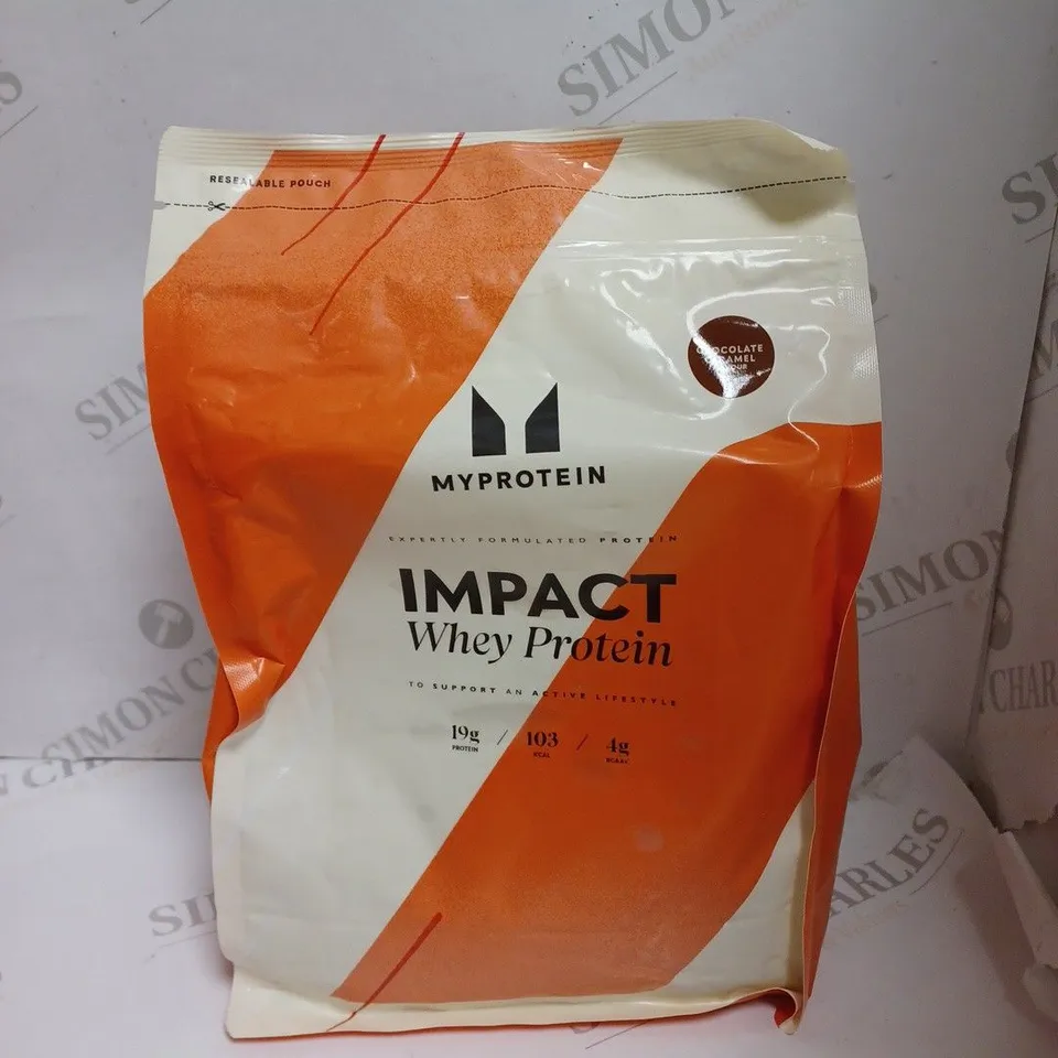 SEALED MYPROTEIN IMPACT WHEY PROTEIN - CHOCOLATE CARAMEL - 1KG	