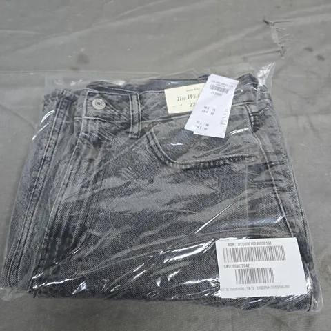 BAGGED ABERCROMBIE AND FITCH THE WIDE LEG DENIM JEANS SIZE W27