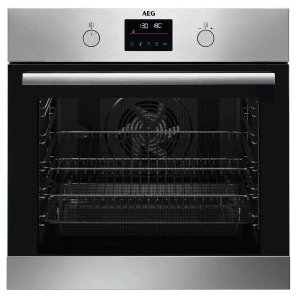 AEG BEK335061M 72 LITER ELECTRIC BUILT IN SINGLE OVEN - STAINLESS STEEL