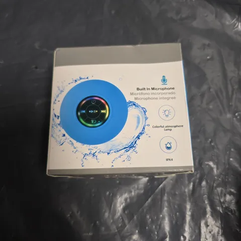 PORTABLE BLUETOOTH SPEAKER WITH BUILT-IN MICROPHONE AND LED RING – IPX4 (BLUE)