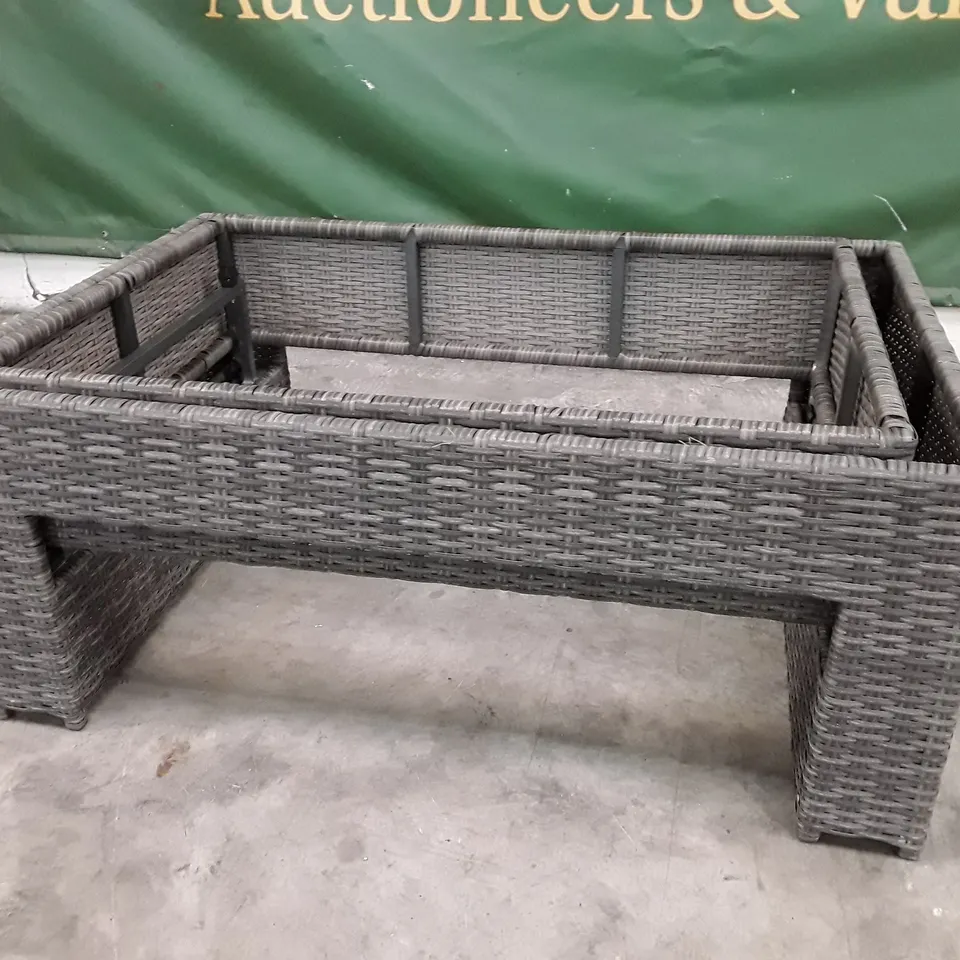 BOXED RISING 1.65M TABLE BASE - GREY