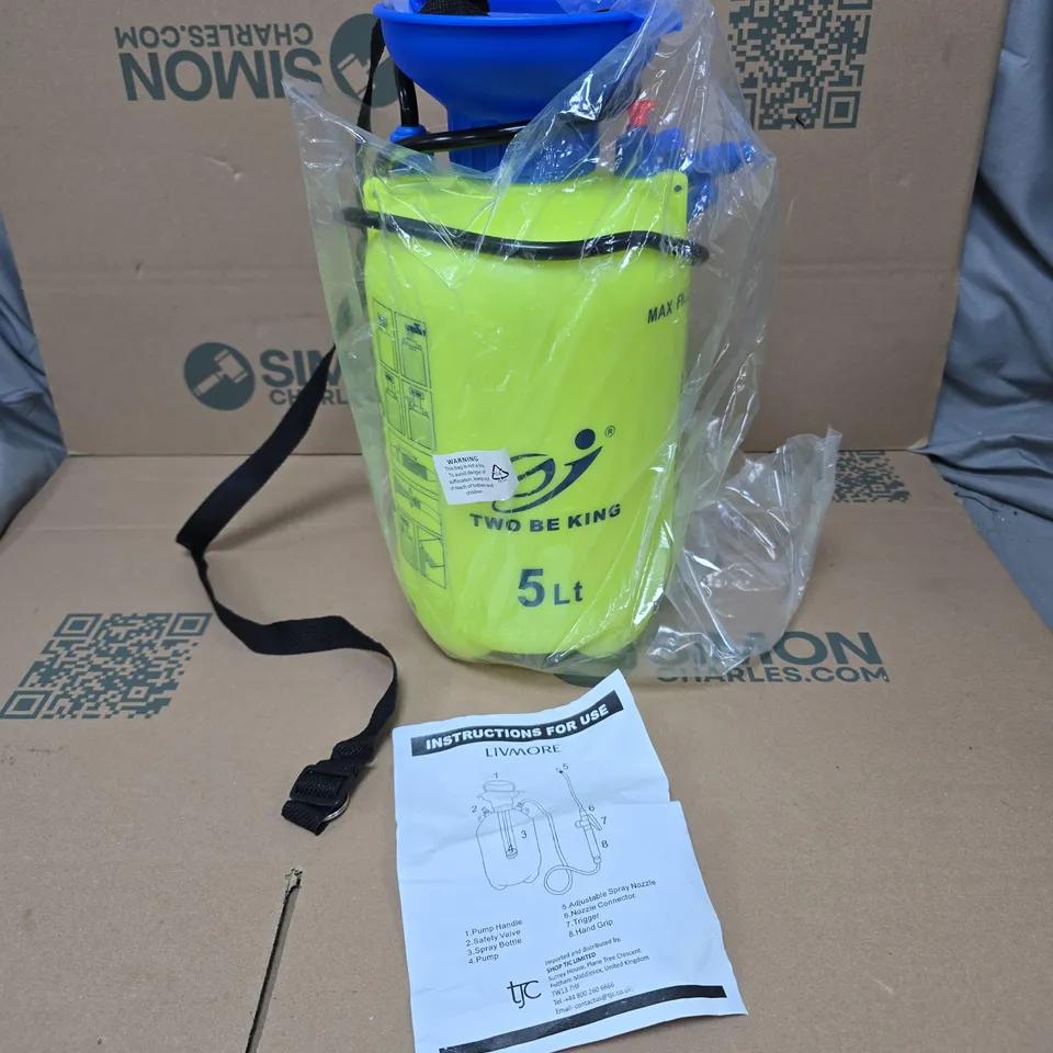 LIVMORE HIGH PRESSURE GARDEN SPRAYER 5L BOXED