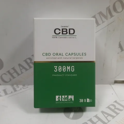 BOX OF 2 CANABIDOL CBD ORAL CAPSULES 300MG