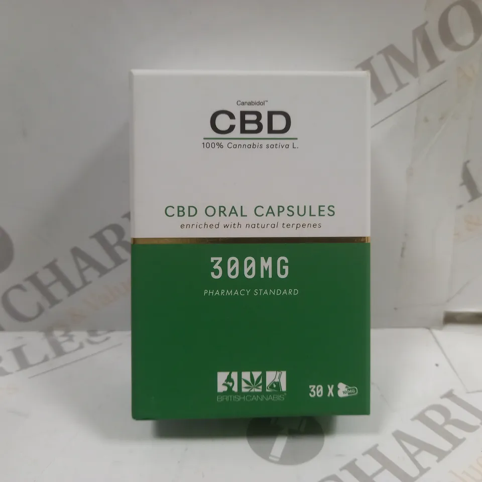 BOX OF 2 CANABIDOL CBD ORAL CAPSULES 300MG