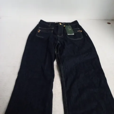 HOLLAND COOPER PREMIUM QUALITY DENIM JEANS – UK 8 (8L) – DARK INDIGO