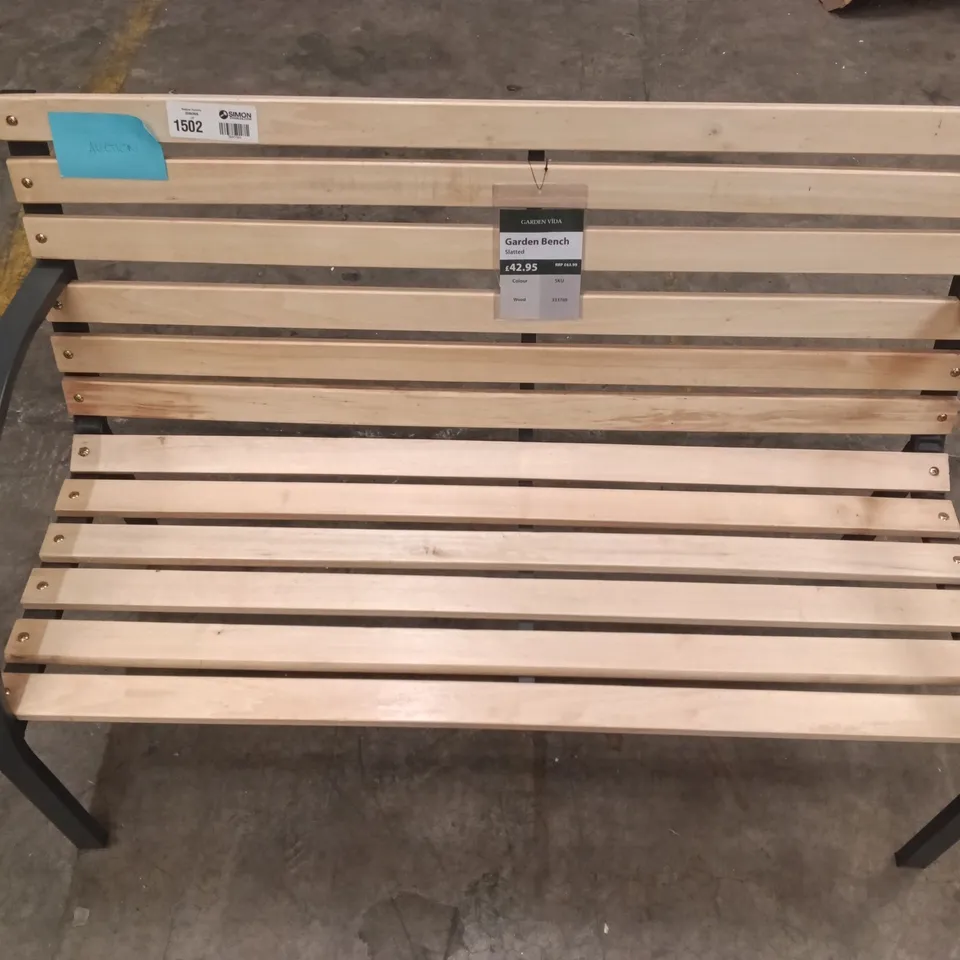 SLATTED GARDEN BENCH
