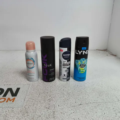 TOTE OF APPROXIMATELY 20 ASSORTED AEROSOL ITEMS TO INCLUDE LYNX, NIVEA MEN, FCUK ETC