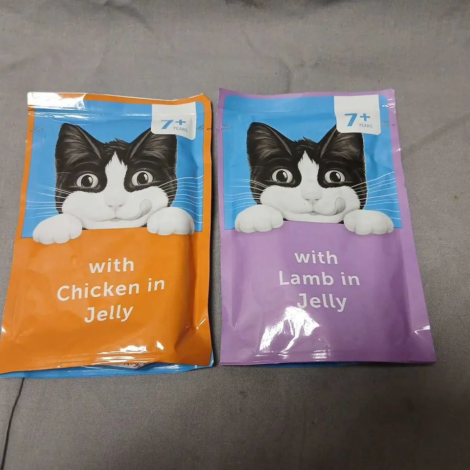 LARGE QUANTITY OF CAT FOOD POUCHES – CHICKEN IN JELLY & LAMB IN JELLY 