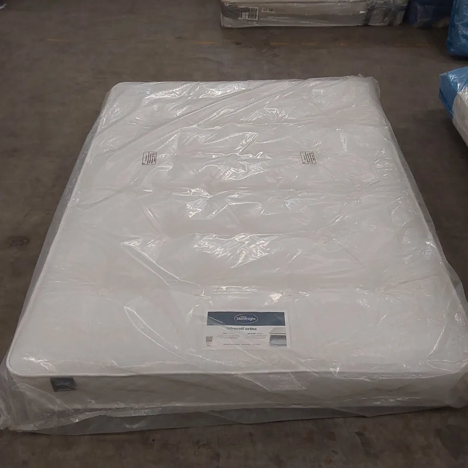 QUALITY BAGGED SILENTNIGHT PIPPA SPRUNG ORTHO 150CM MIRACOIL MATTRESS 