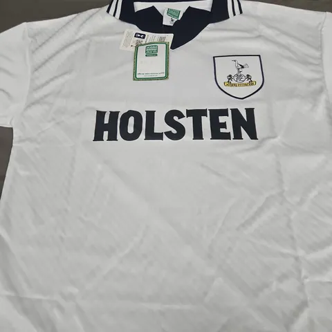 RETRO TOTTENHAM HOTSPURS HOME JERSEY - SIZE LARGE