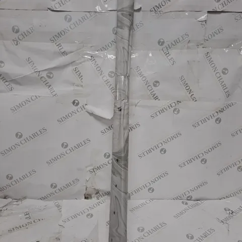 BOXED GREY MARBLE PRINTED BLACKOUT ROLLER BLIND 90X140CM