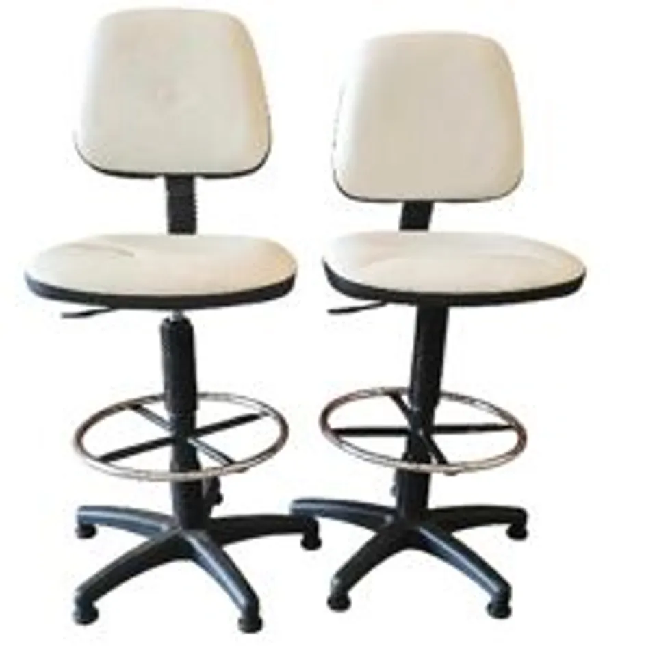 TWO GIMA VERCELLI SWITCH STOOL WITH BACK RESTS RRP £380