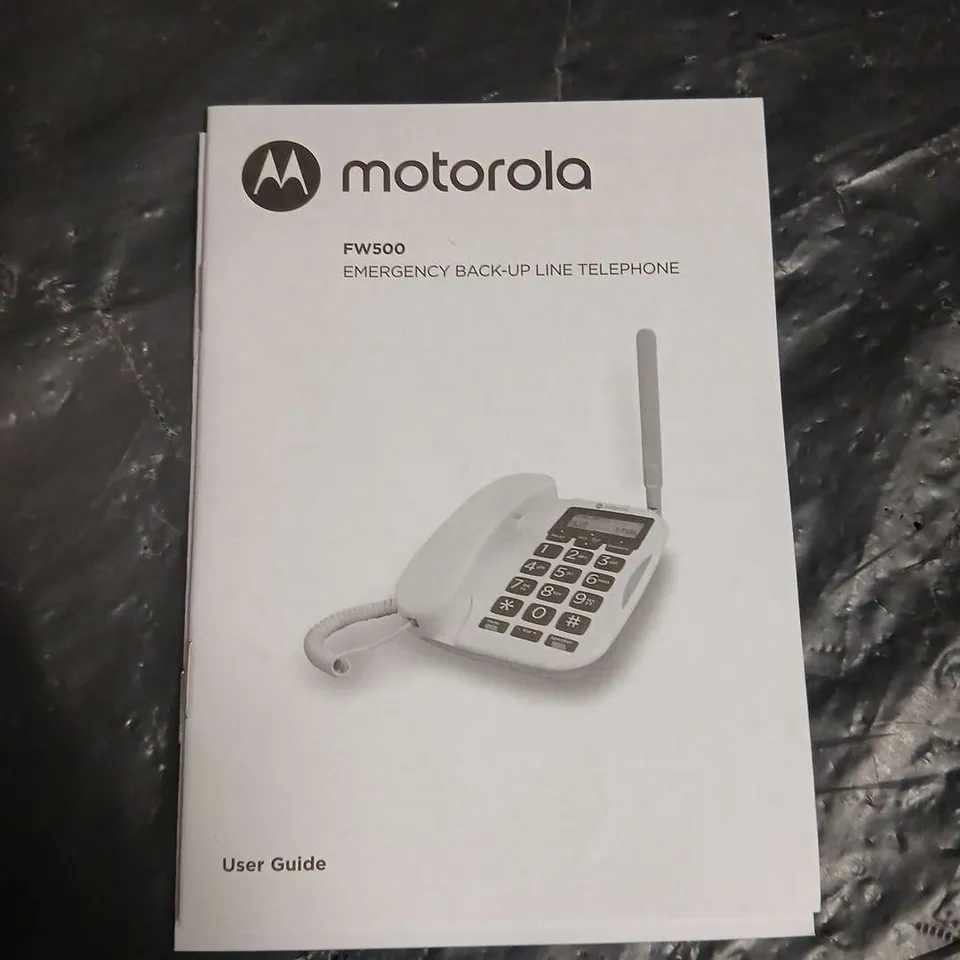 MOTOROLA FW500 EMERGENCY BACK-UP LINE TELEPHONE – BOXED WITH USER GUIDE