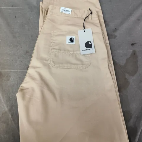 CARHARTT BEIGE WORK TROUSERS – WAIST 29 X INSEAM 30