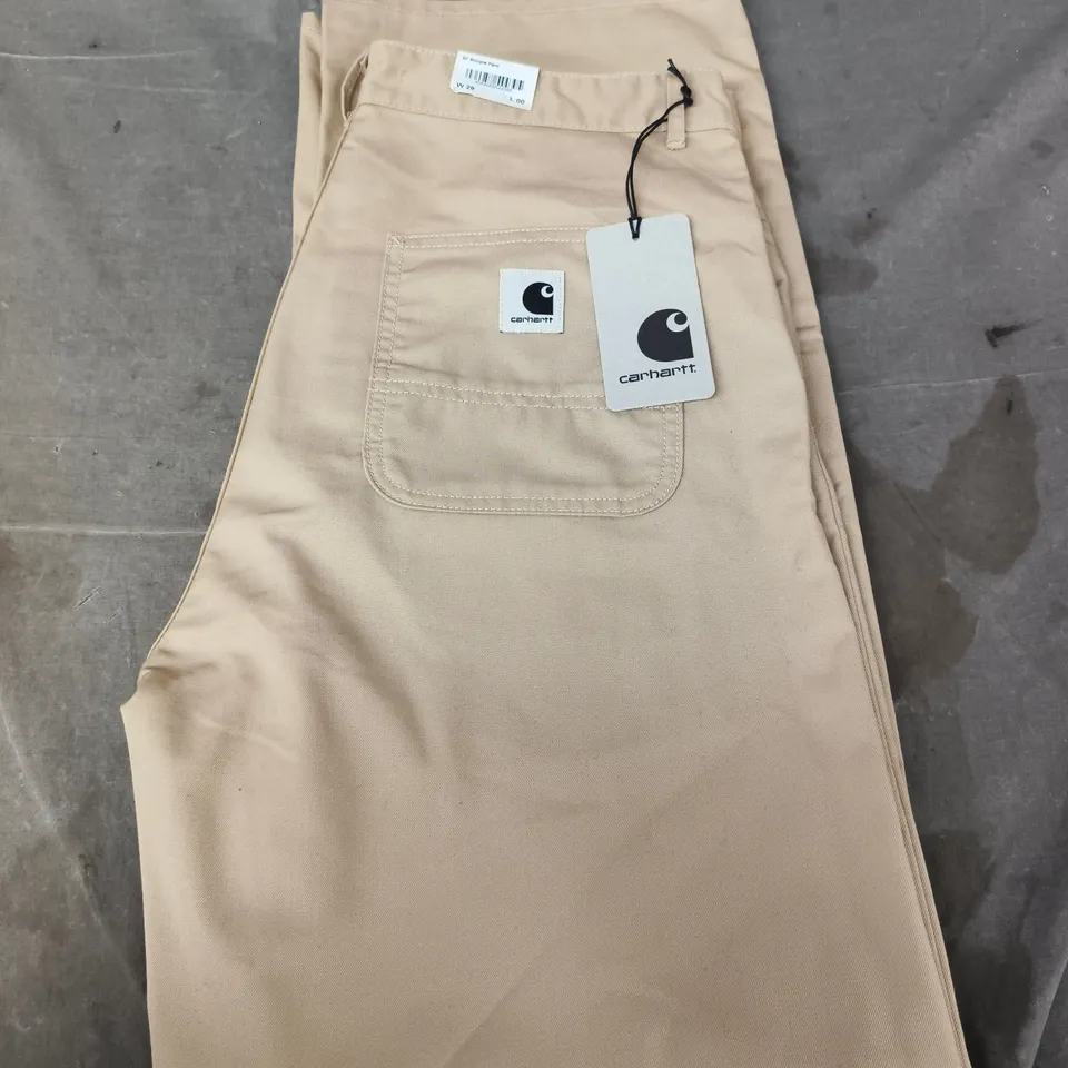 CARHARTT BEIGE WORK TROUSERS – WAIST 29 X INSEAM 30